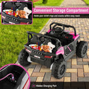 12V Kids' Ride-On Car with Parental Remote and 3 Speeds - Pink - product detail 1