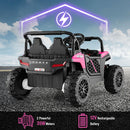 12V Kids' Ride-On Car with Parental Remote and 3 Speeds - Pink - product detail 8