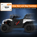 12V Kids' Ride-On Car with Parental Remote and 3 Speeds - White - product detail 9