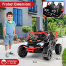 12V Kids' Ride-On Car with Parental Remote and 3 Speeds - Black - product detail 5