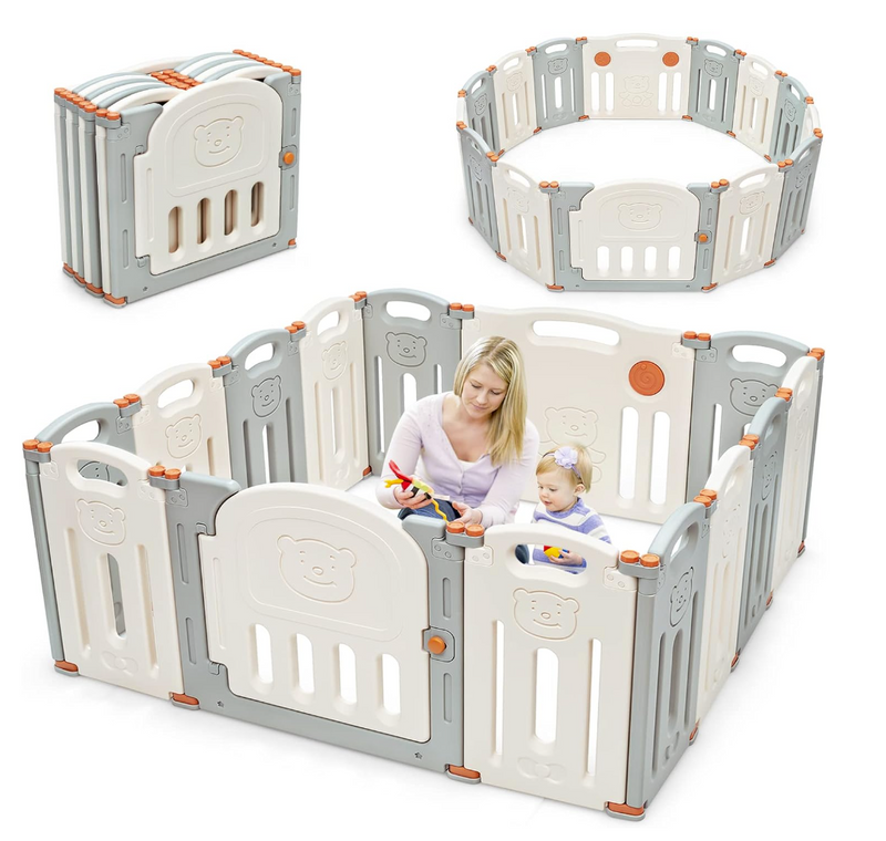 Rever Bebe Foldable Baby Playpen 14 Panels