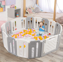 Rever Bebe 16 Panel Baby Playpen, Foldable Activity Play Center