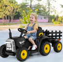 Baby Direct 12V Ride On Tractor with Trailer and Remote Control for Kids