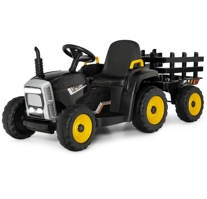 Baby Direct 12V Ride On Tractor with Trailer and Remote Control for Kids