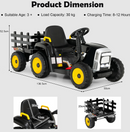 Baby Direct 12V Ride On Tractor with Trailer and Remote Control for Kids
