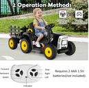 Baby Direct 12V Ride On Tractor with Trailer and Remote Control for Kids