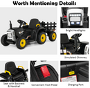 Baby Direct 12V Ride On Tractor with Trailer and Remote Control for Kids