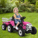 Baby Direct 12V Ride On Tractor with Trailer and Remote Control for Kids