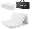Rever Bebe Folding PortaCot/Travel cot Mattresses, 97 x 68 x 5cm Dual-Sided Foam Crib Mattresses w/Carrying Bag & Removable Zippered Cover