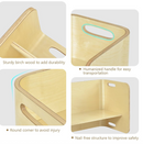 Keezi 3 PC Nordic Kids Table Chair Set Beige Desk Activity Compact Children