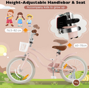 Kids First Bike with Basket and Training Wheels