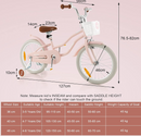Kids First Bike with Basket and Training Wheels