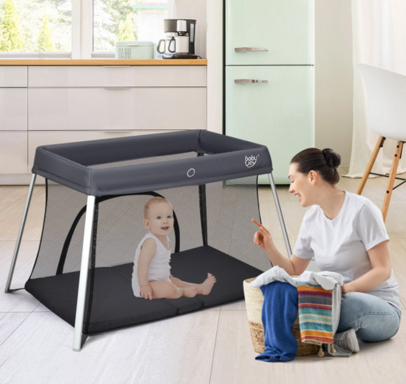 Rever Bebe Lightway Travel Cot with Soft Mattress & Carry Bag