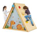 Rever Bebe 2-in-1 Kids Play Tent with Wooden Climbing Triangle