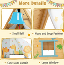 Rever Bebe 2-in-1 Kids Play Tent with Wooden Climbing Triangle