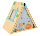 Rever Bebe 2-in-1 Kids Play Tent with Wooden Climbing Triangle