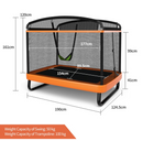 Kids Trampoline with Swing and Enclosure