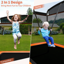 Kids Trampoline with Swing and Enclosure