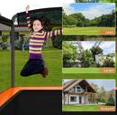 Kids Trampoline with Swing and Enclosure