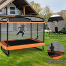 Kids Trampoline with Swing and Enclosure