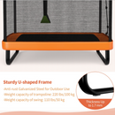 Kids Trampoline with Swing and Enclosure