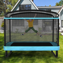 Kids Trampoline with Swing and Enclosure