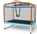 Baby Direct Rectangular 3-in-1 Trampoline Set with Swing and Horizontal Bar