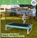 Baby Direct Rectangular 3-in-1 Trampoline Set with Swing and Horizontal Bar