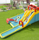 7-in-1 Inflatable Water Park with Dual Long Slides