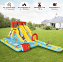 7-in-1 Inflatable Water Park with Dual Long Slides