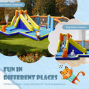 Mega Soccer-Inspired Inflatable Water Slide with Splash Zone (Blower Not Included)
