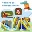 Mega Soccer-Inspired Inflatable Water Slide with Splash Zone (Blower Not Included)