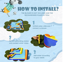 Mega Soccer-Inspired Inflatable Water Slide with Splash Zone (Blower Not Included)
