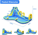 Inflatable Water Slide with Climbing Wall & Splash Pool