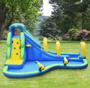 Inflatable Water Slide with Climbing Wall & Splash Pool
