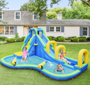 Inflatable Water Slide with Climbing Wall & Splash Pool