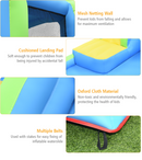 Inflatable Water Slide with Climbing Wall & Splash Pool