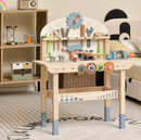 Rever Bebe  Kids Tool Bench, Wooden Pretend Workbench