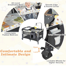 Rever Bebe 4 in 1 Baby Portacot, Co sleeper bassinet with changing station