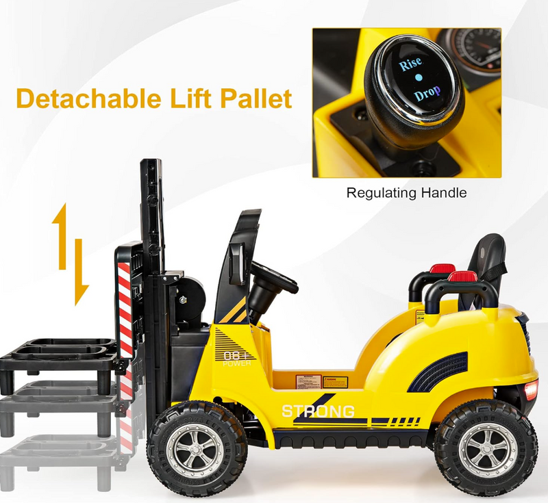 Baby Direct 12V Electric Forklift with Remote Control & Gear Switches