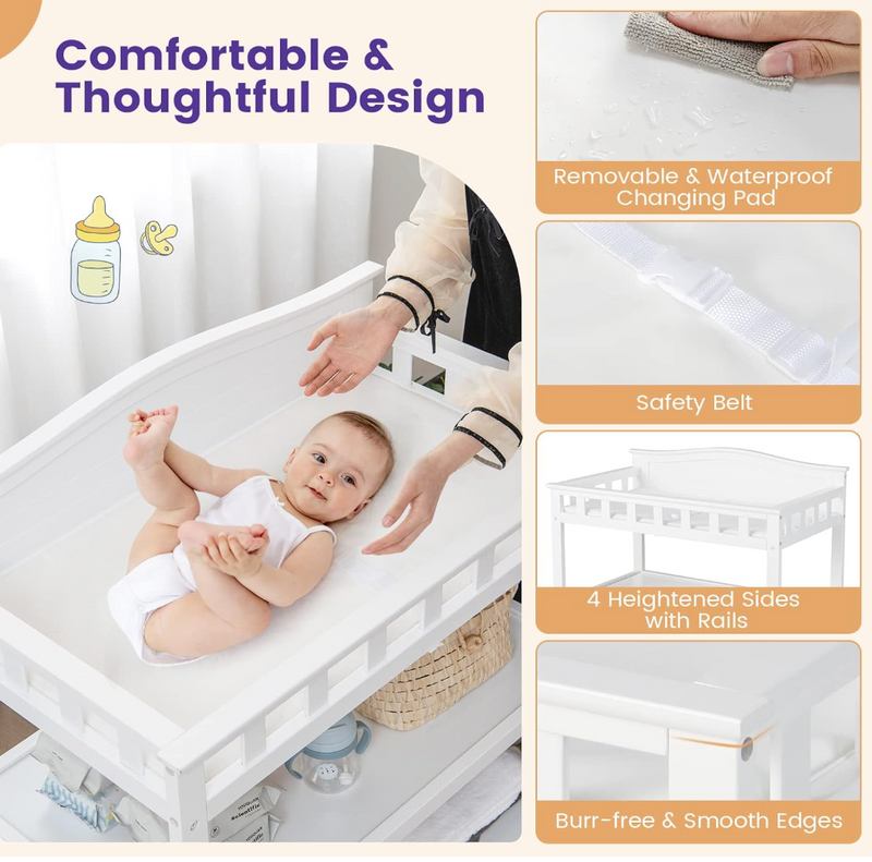 4 baby top change table