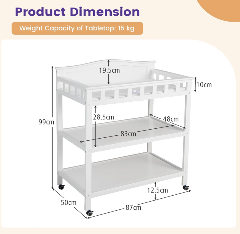 Tabletop changing pad sales