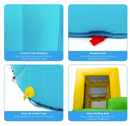 Inflatable Water Park with Twin Slides and Splash Pool