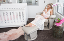 Babyhood Vogue Feeding Glider Chair & Ottoman