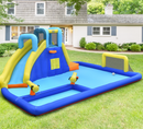 Baby Direct Inflatable Water Jumping House with Water Sprayers & Slide for Outdoor Play
