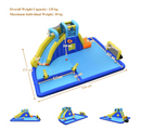 Baby Direct Inflatable Water Jumping House with Water Sprayers & Slide for Outdoor Play
