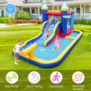 Inflatable Water Jumping House with Slide & Splash Pool