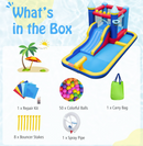 Inflatable Water Jumping House with Slide & Splash Pool