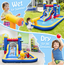 Inflatable Water Jumping House with Slide & Splash Pool