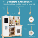 Wooden Play Kitchen with Lights and Sounds